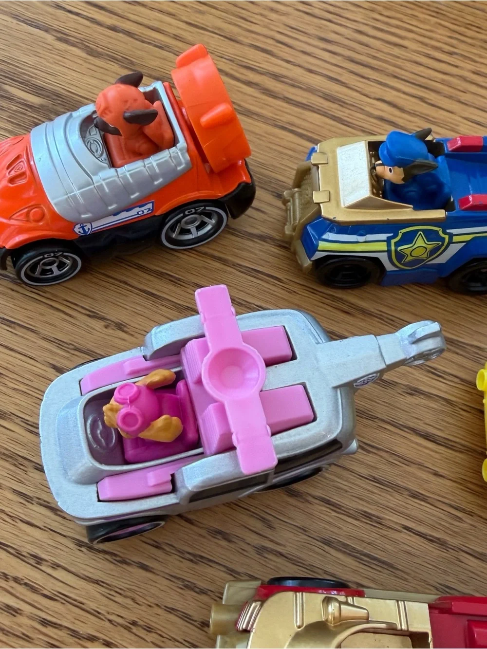 Paw Patrol Mighty Pups True Metal Diecast Cars Lot of 7